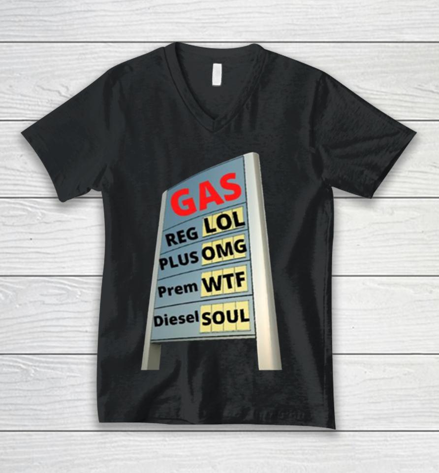 High Gas Prices Inflation Unisex V-Neck T-Shirt