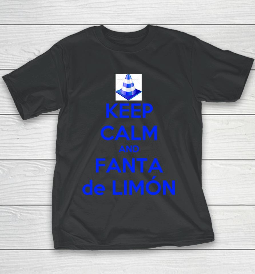 Hilaria Baldwin Wearing Keep Calm And Fanta De Limon Youth T-Shirt