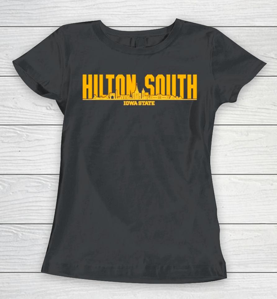 Hilton South Iowa State Ncaa Skyline Women T-Shirt
