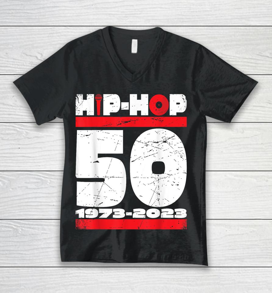 Hip-Hop 50 Years Old Unisex V-Neck T-Shirt