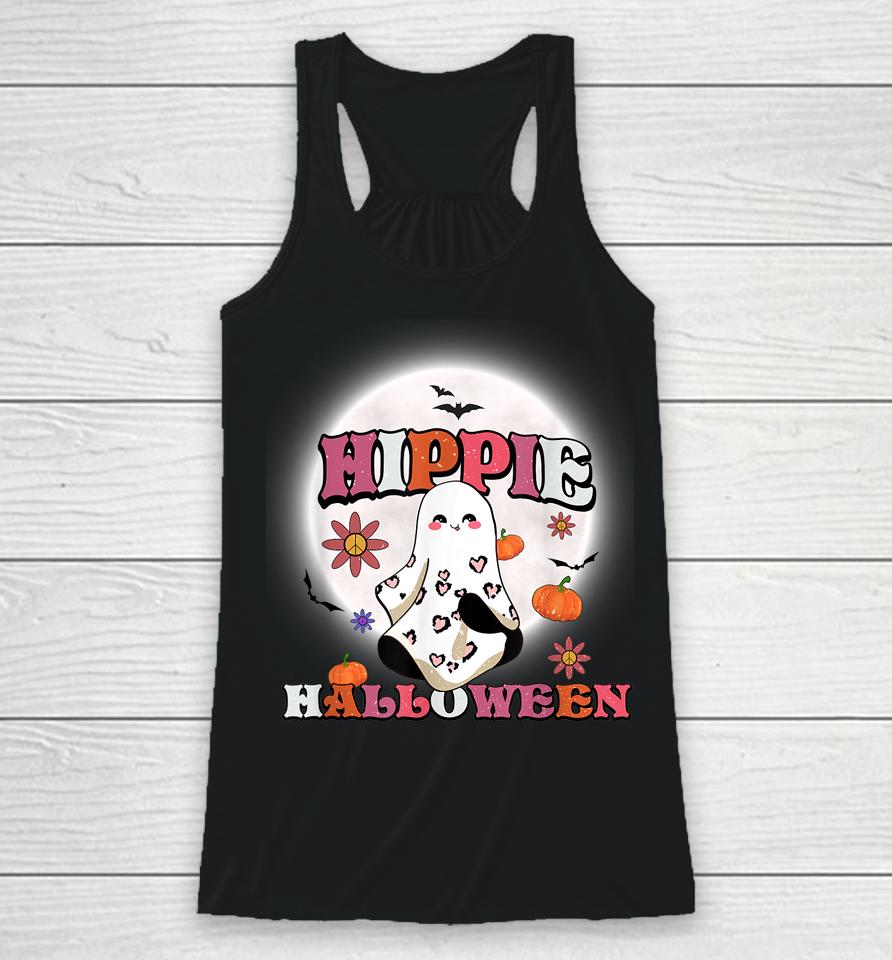 Hippie Halloween 70'S Vibes Racerback Tank
