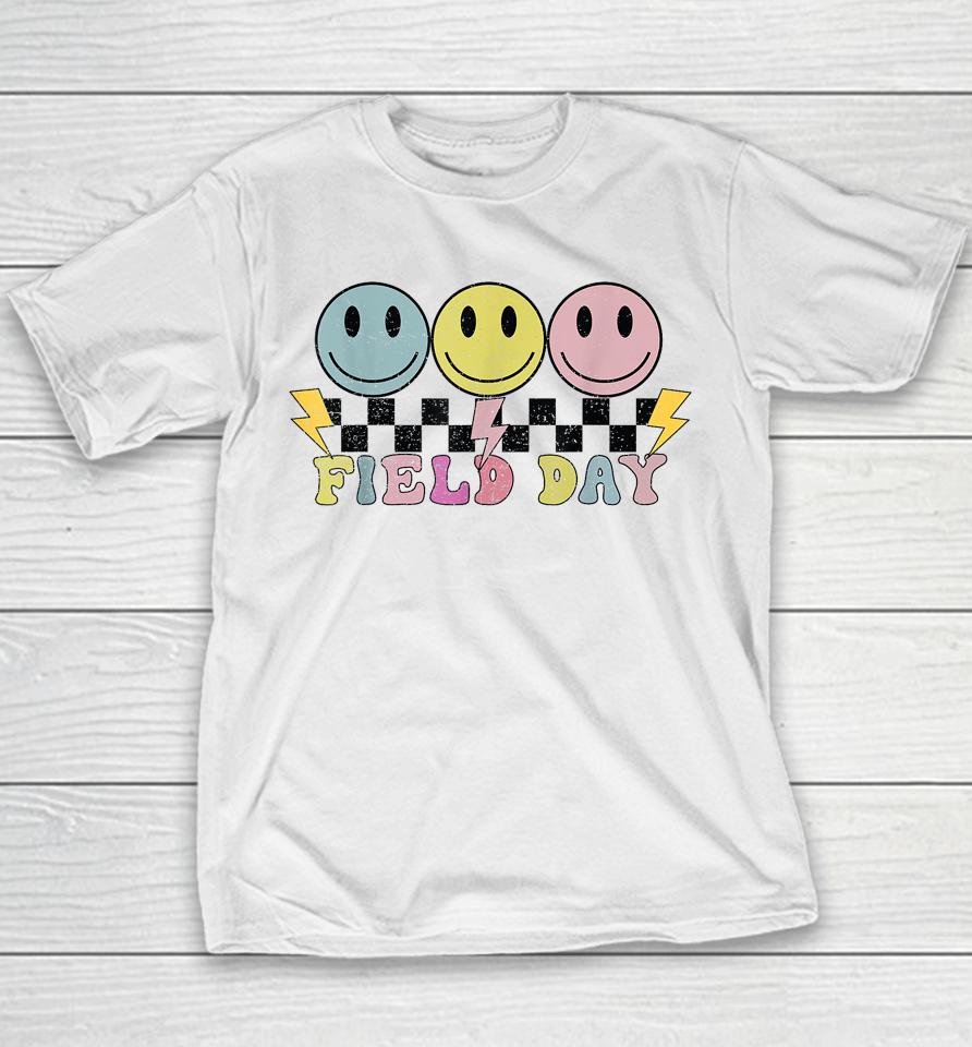 Hippie Retro Field Day Design For Kids, Teachers Field Day Youth T-Shirt