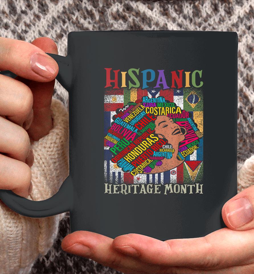 Hispanic Heritage Month Latina Girls Latino Countries Flags Coffee Mug
