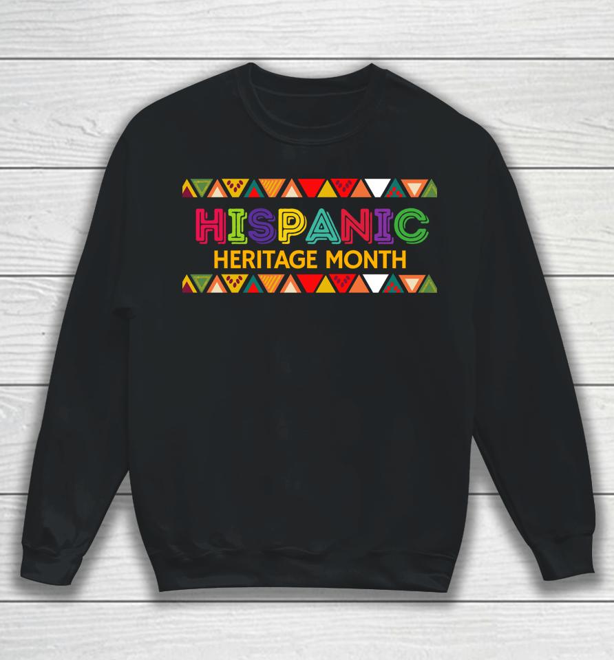 Hispanic Heritage Month Latino Countries Flag Retro Groovy Sweatshirt