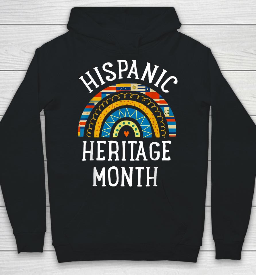 Hispanic Heritage Month National Latino Countries Flags Hoodie