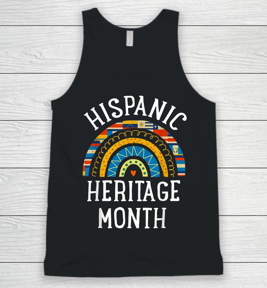 Hispanic Heritage Month National Latino Countries Flags Unisex Tank Top