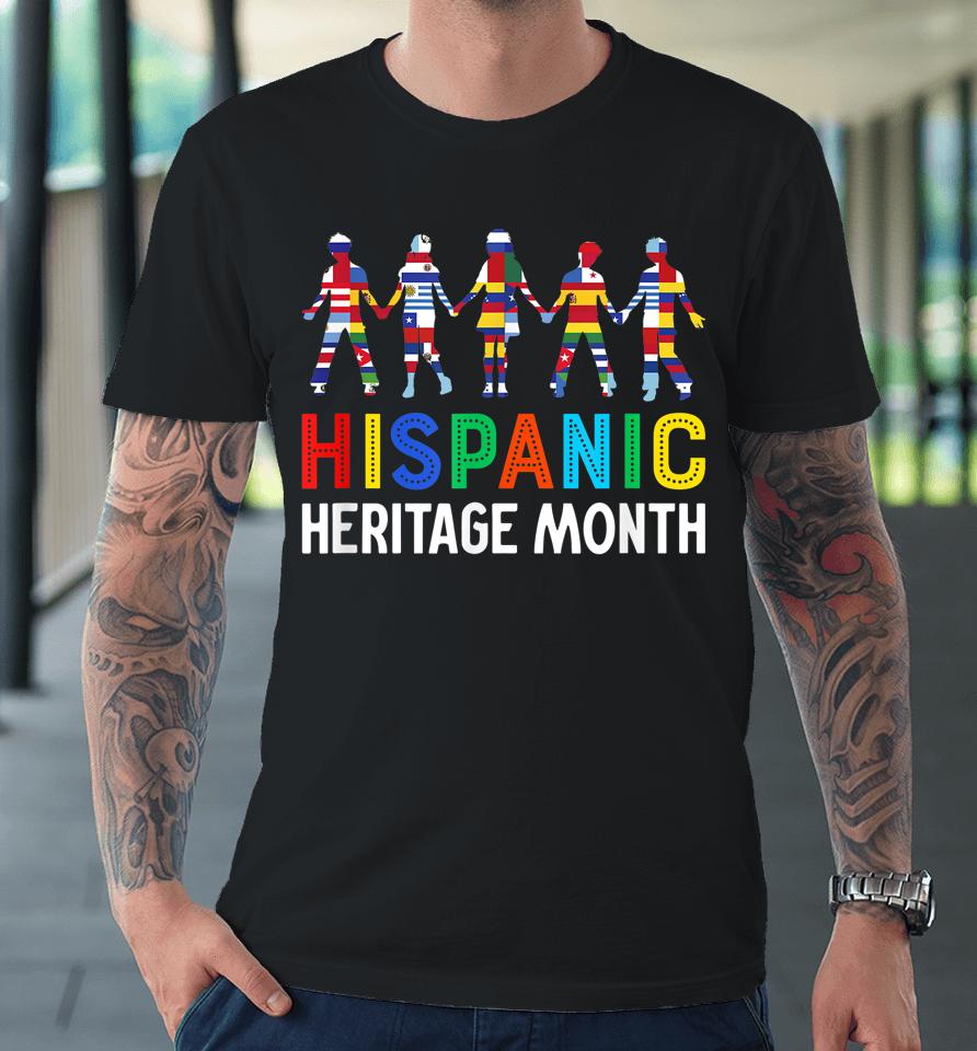 Hispanic Heritage Month Shirt Hand Flag Root Latino Premium T-Shirt