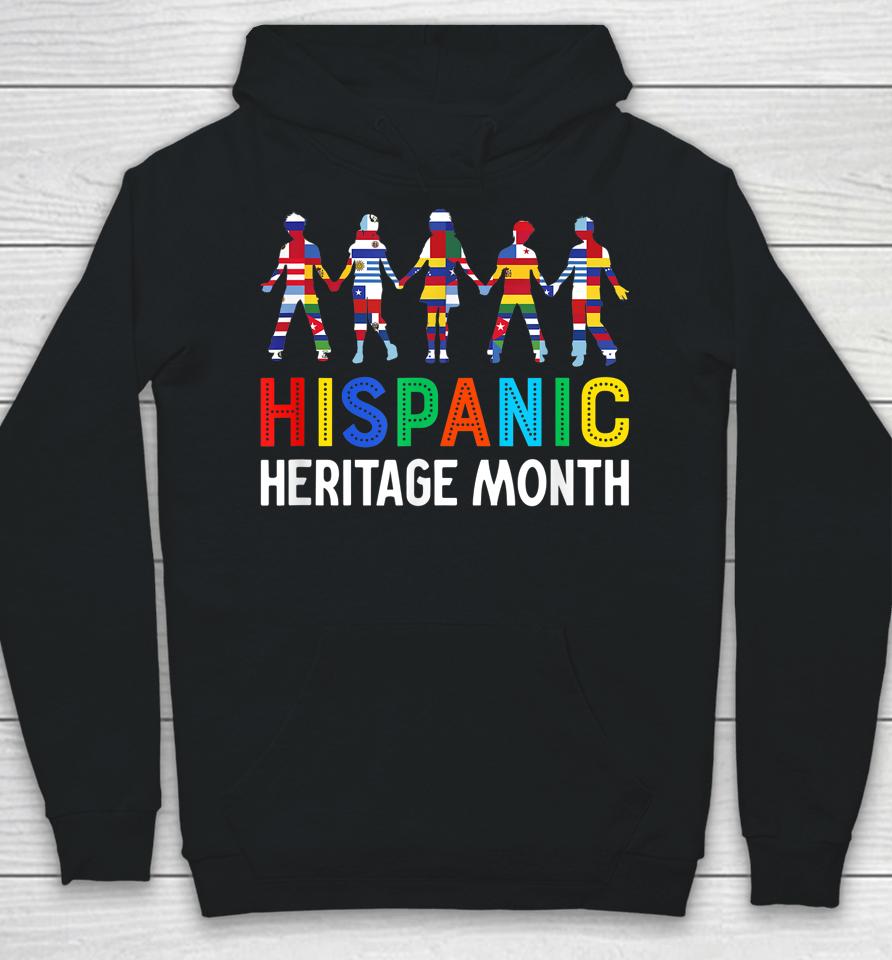 Hispanic Heritage Month Shirt Hand Flag Root Latino Hoodie