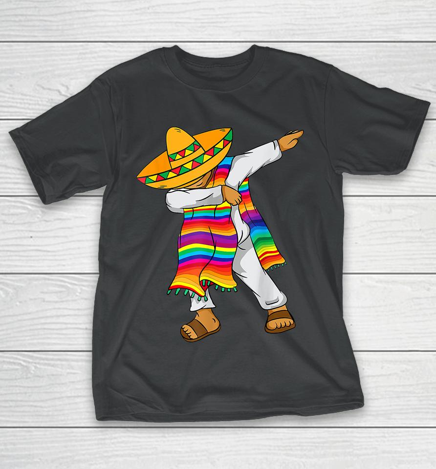 Hispanic Heritage Month Shirt Mexico Boy Men Dabbing Mexican T-Shirt