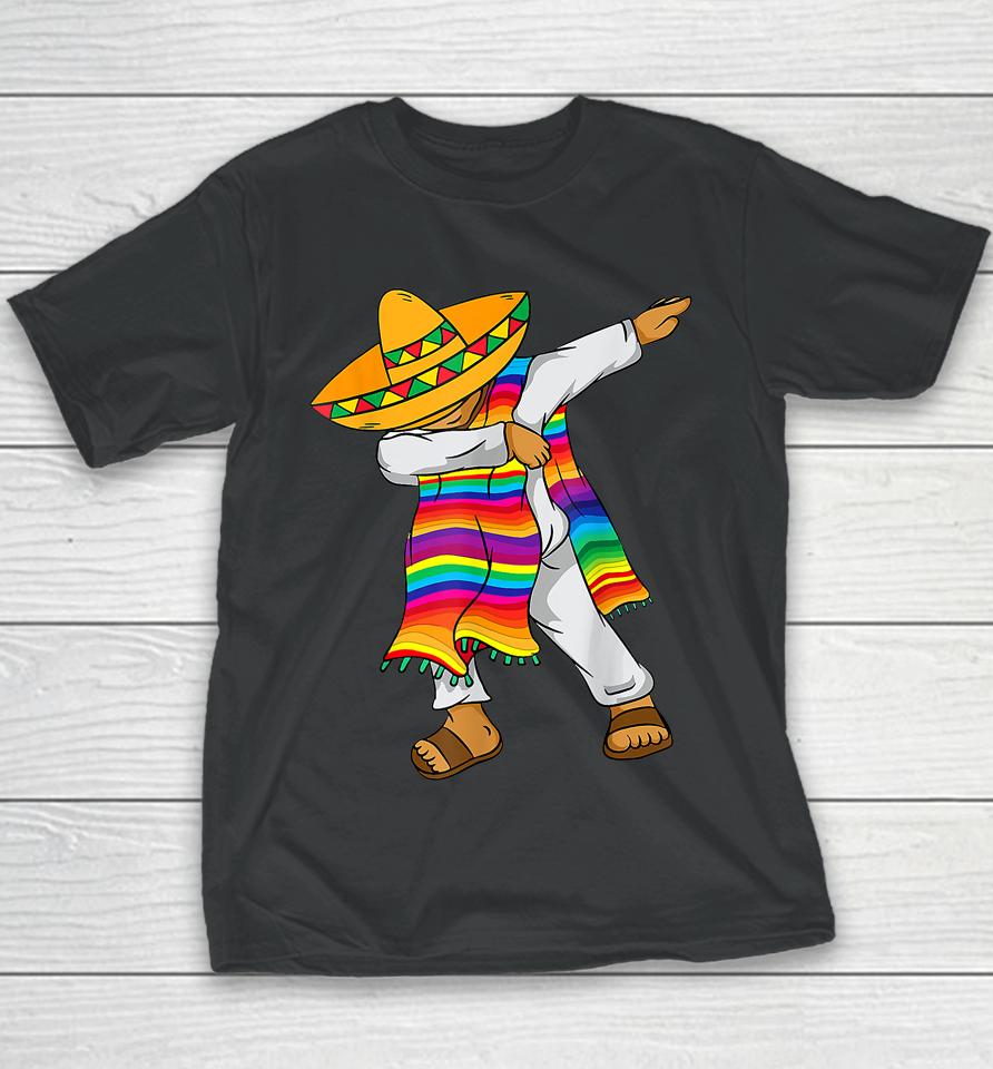 Hispanic Heritage Month Shirt Mexico Boy Men Dabbing Mexican Youth T-Shirt