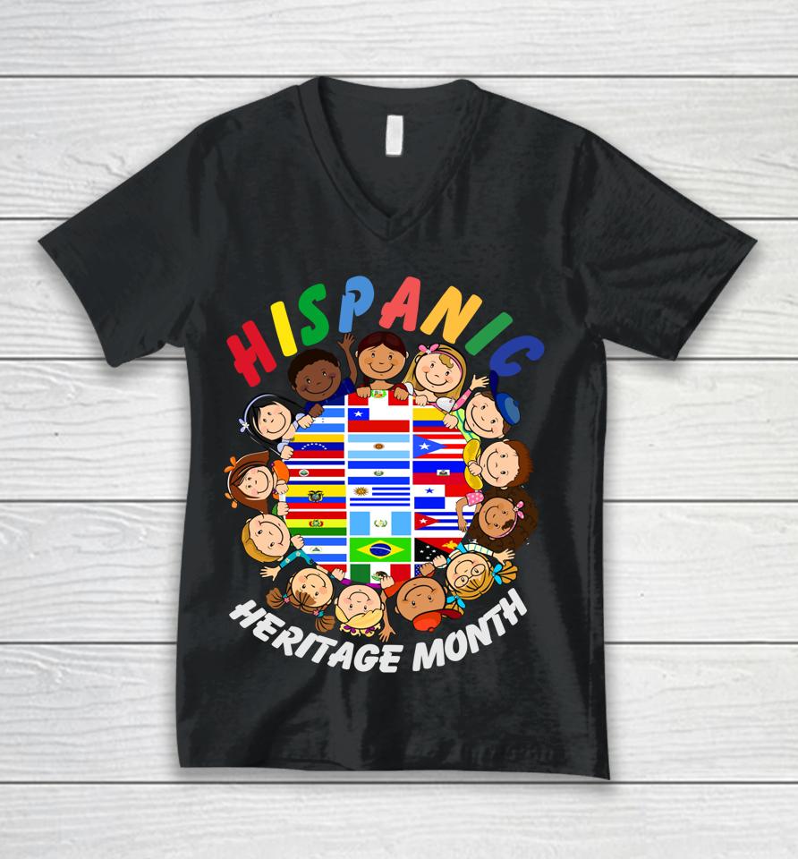 Hispanic Heritage Month Unisex V-Neck T-Shirt