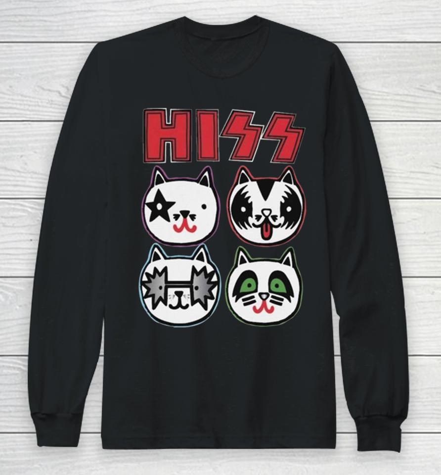 Hiss Kiss Cat Owner Rocker 2023 Long Sleeve T-Shirt