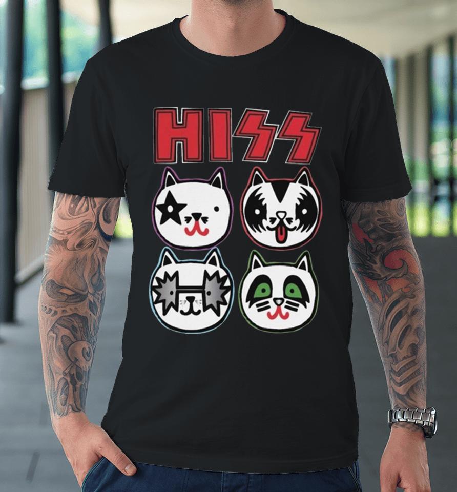 Hiss Kiss Cat Owner Rocker 2023 Premium T-Shirt