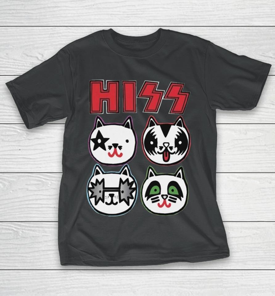 Hiss Kiss Cat Owner Rocker 2023 T-Shirt