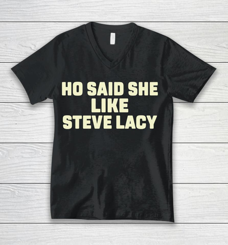 Ho Said She Like Steve Lacy Unisex V-Neck T-Shirt