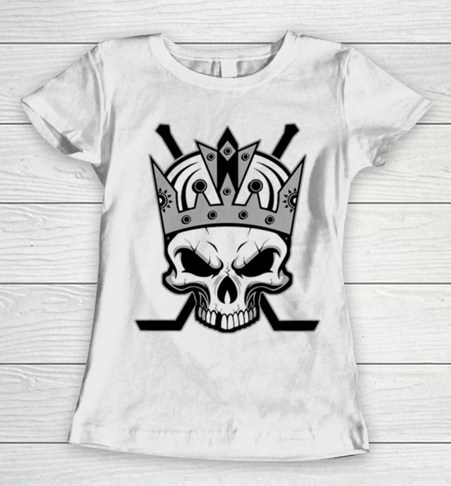 Hockey Kings Skull Crown Los Angeles Women T-Shirt