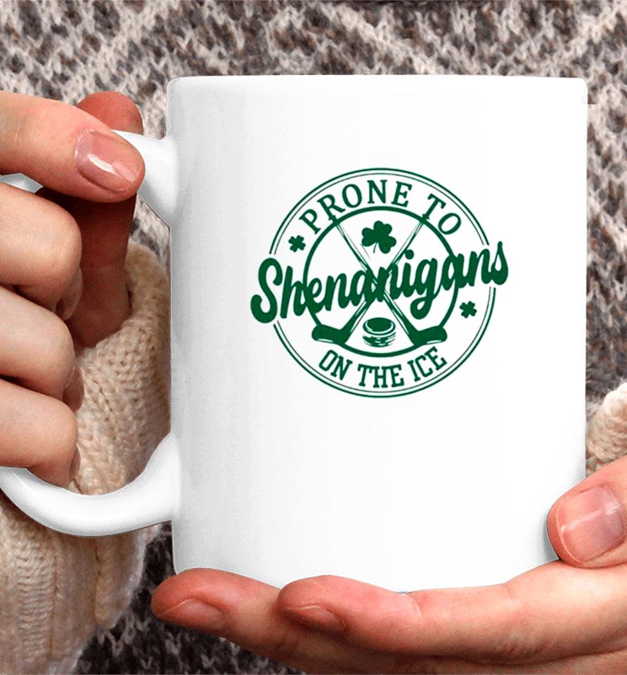 Hockey Prone To Shenanigans On The Ice Logo Coffee Mug