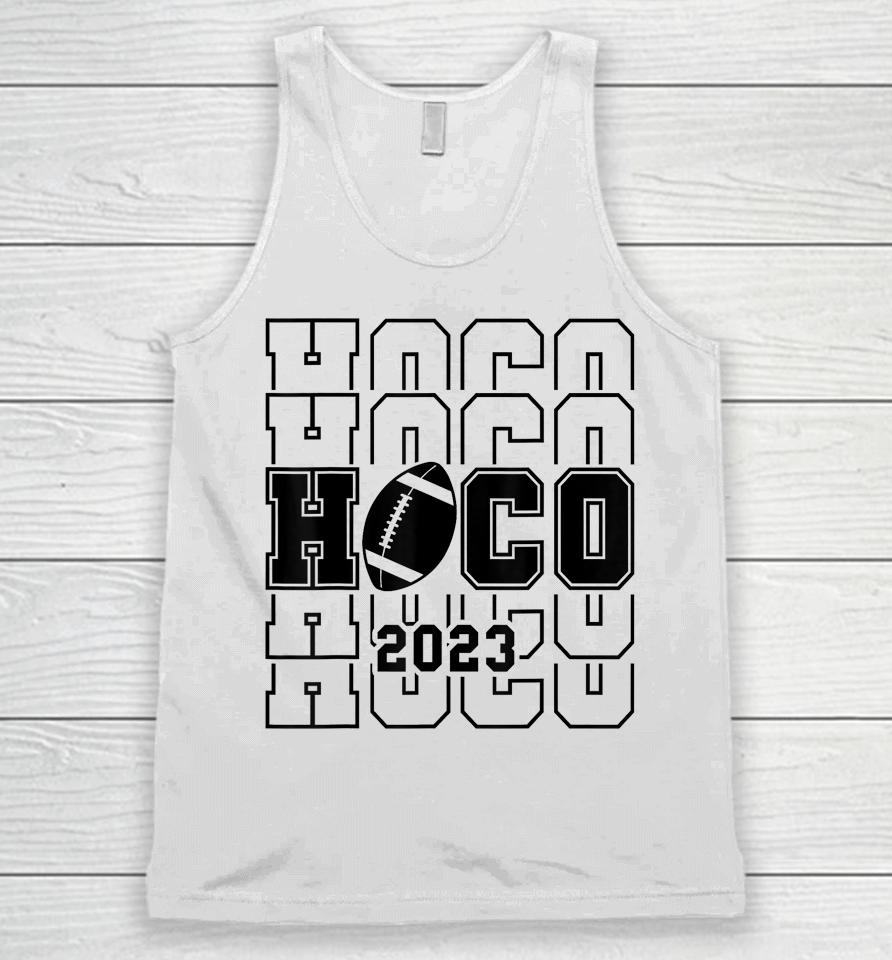 Hoco 2023 Homecoming Funny Football Game Day School Reunion Unisex Tank Top