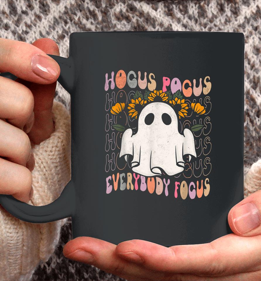 Hocus Pocus Everybody Focus Teacher Spooky Pumpkin Halloween Coffee Mug