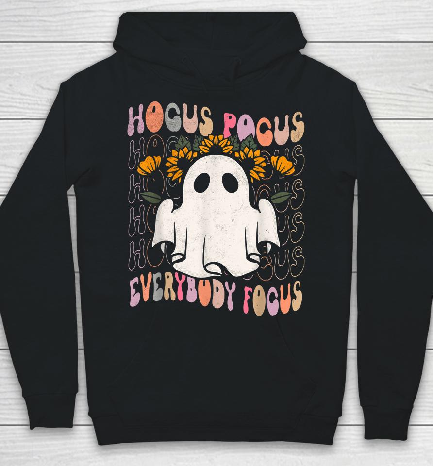 Hocus Pocus Everybody Focus Teacher Spooky Pumpkin Halloween Hoodie