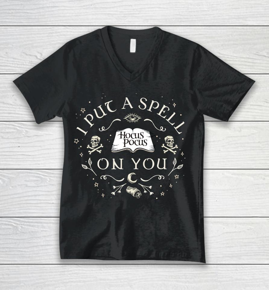 Hocus Pocus I Put A Spell On You Unisex V-Neck T-Shirt