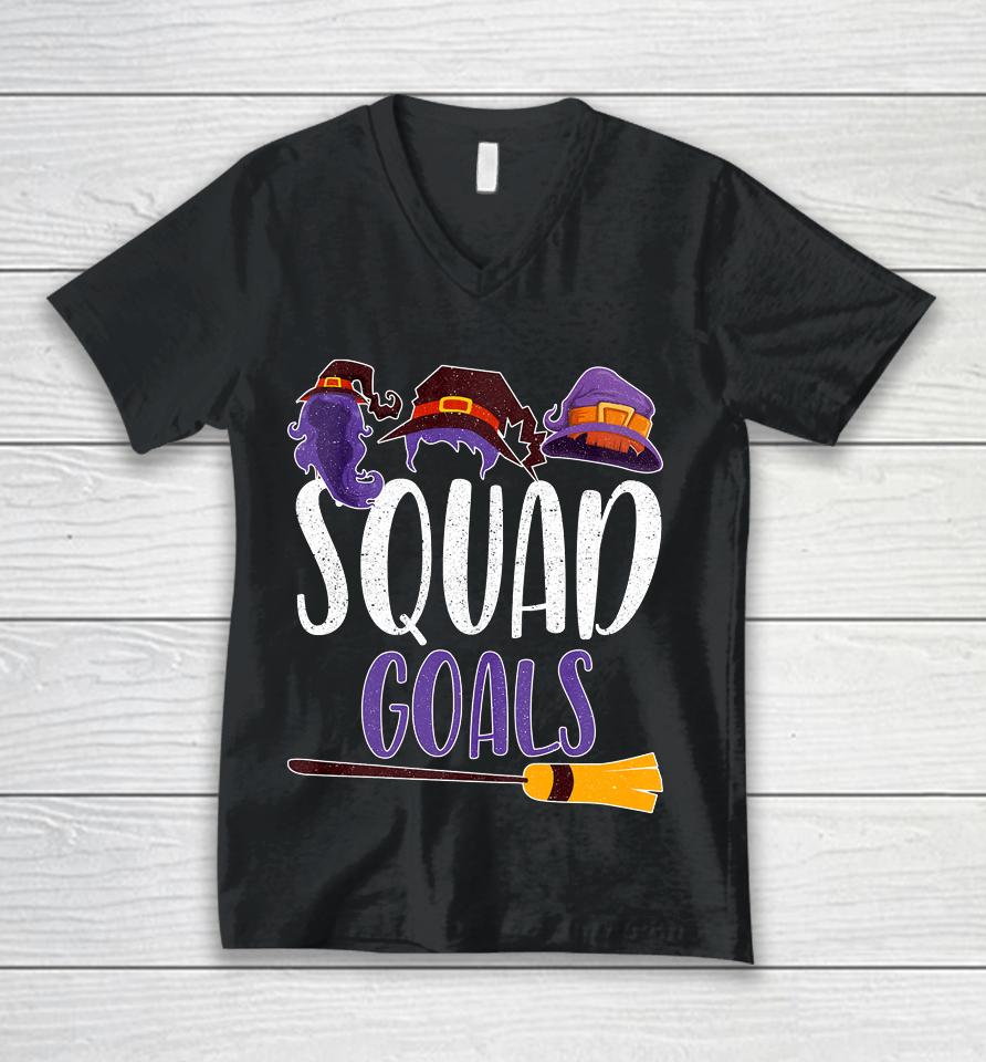 Hocus Pocus Squad Goals Great Halloween Unisex V-Neck T-Shirt