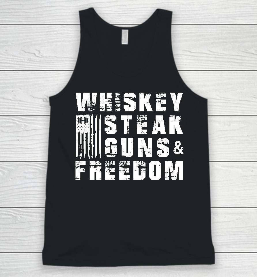 Hodgetwins Whiskey Steak Guns And Freedom Unisex Tank Top