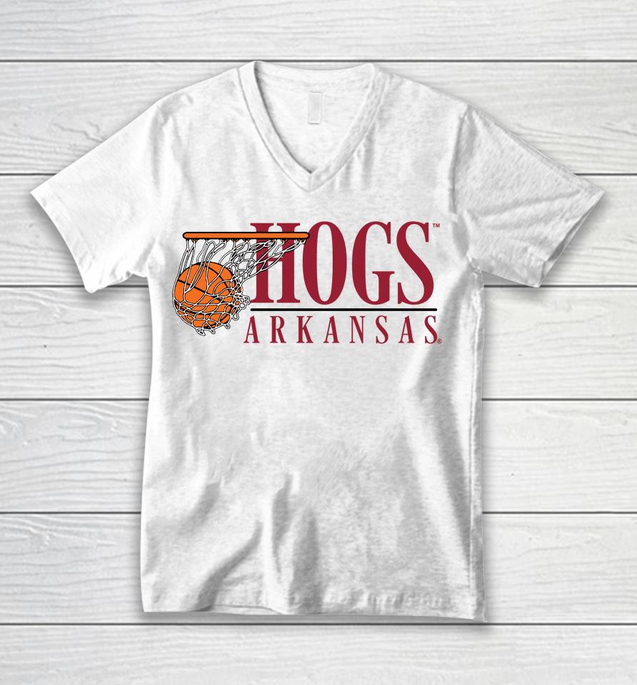 Hogs Arkansas Swish University Of Arkansas Unisex V-Neck T-Shirt