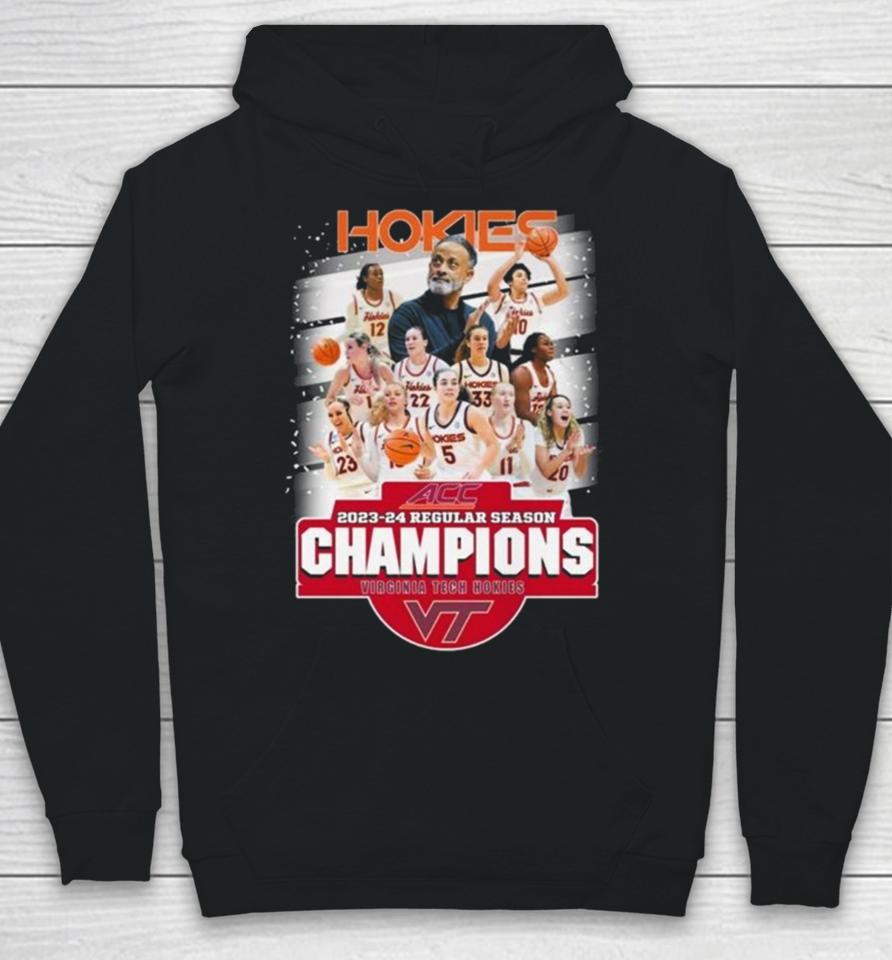 Hokies Acc 2023 24 Regular Season Champions Virginia Tech Hokies Hoodie