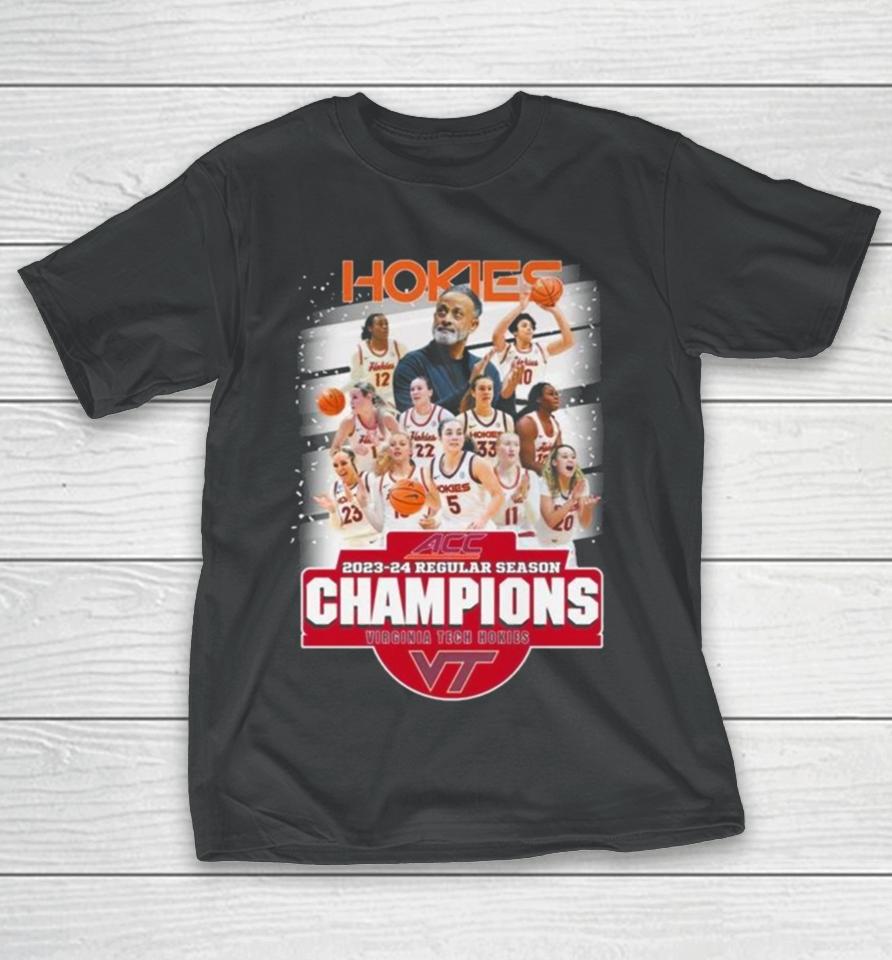 Hokies Acc 2023 24 Regular Season Champions Virginia Tech Hokies T-Shirt