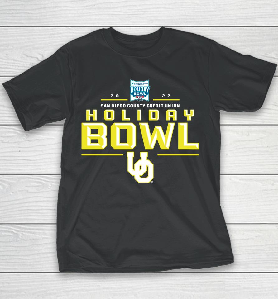 Holiday Bowl Merch Oregon Ducks 2022 Playoff Youth T-Shirt