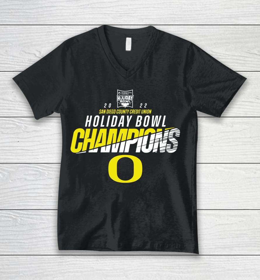 Holiday Bowl Oregon Ducks Champion Unisex V-Neck T-Shirt