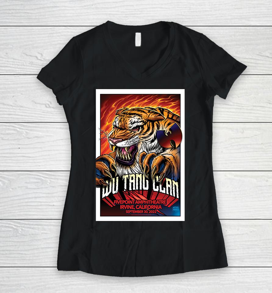 Hollywood Bowl California Wu Tang Clan Irvine September 30 2022 Women V-Neck T-Shirt