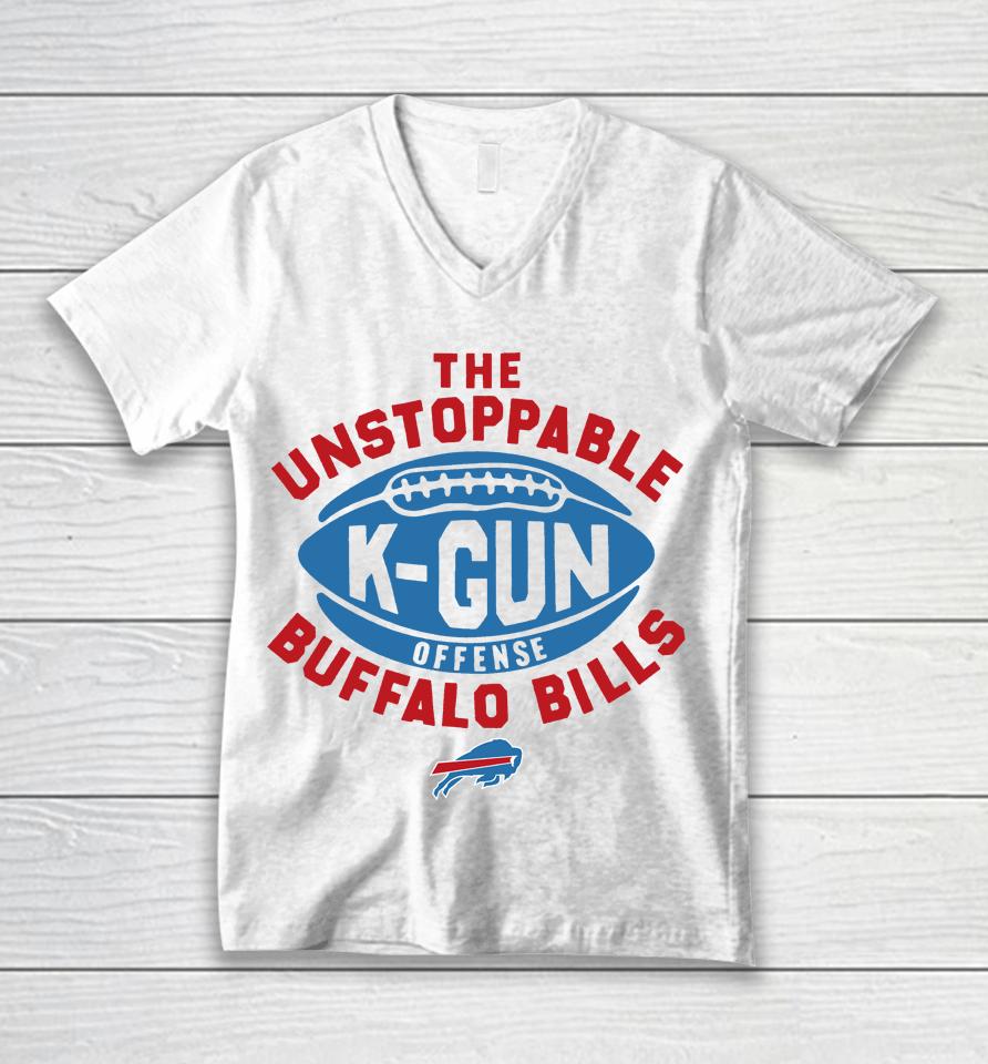 Homage Buffalo Bills K-Gun Offense The Unstoppable Unisex V-Neck T-Shirt