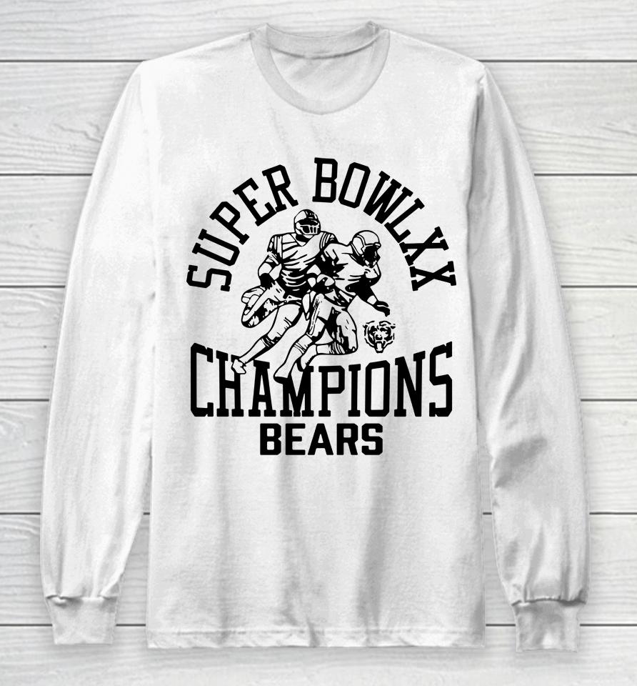 Homage Chicago Bears Super Bowl Xx Champions Long Sleeve T-Shirt
