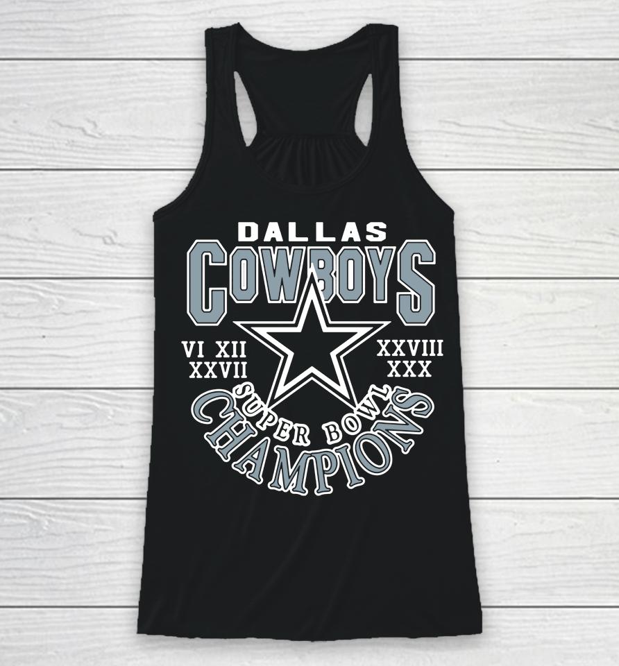 Homage Dallas Cowboys 5 Time Super Bowl Champions Racerback Tank