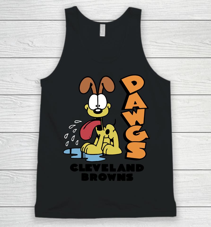 Homage Garfield Odie X Cleveland Browns Unisex Tank Top