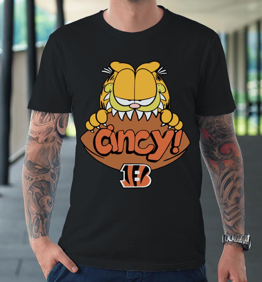 Homage Garfield X Cincinnati Bengals Premium T-Shirt