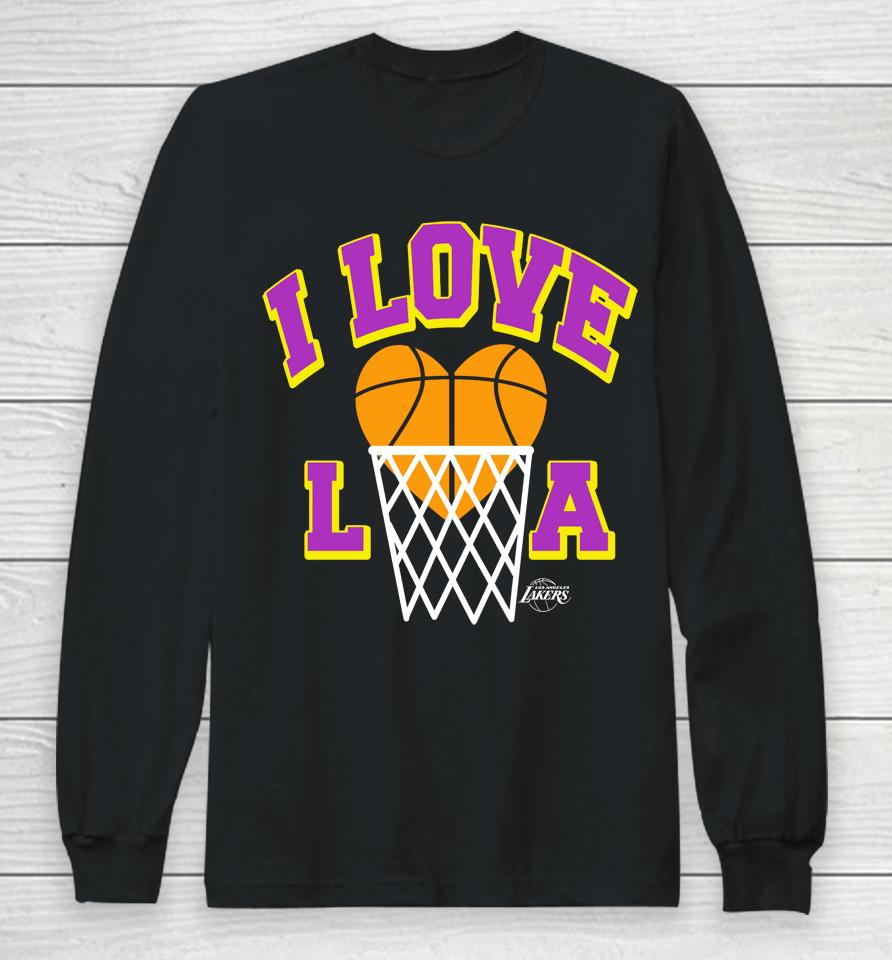 Homage Los Angeles Lakers Hometown I Love La Long Sleeve T-Shirt