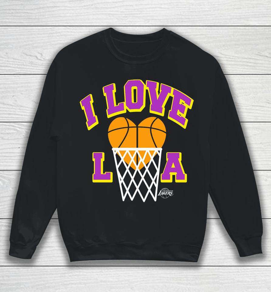 Homage Los Angeles Lakers Hometown I Love La Sweatshirt