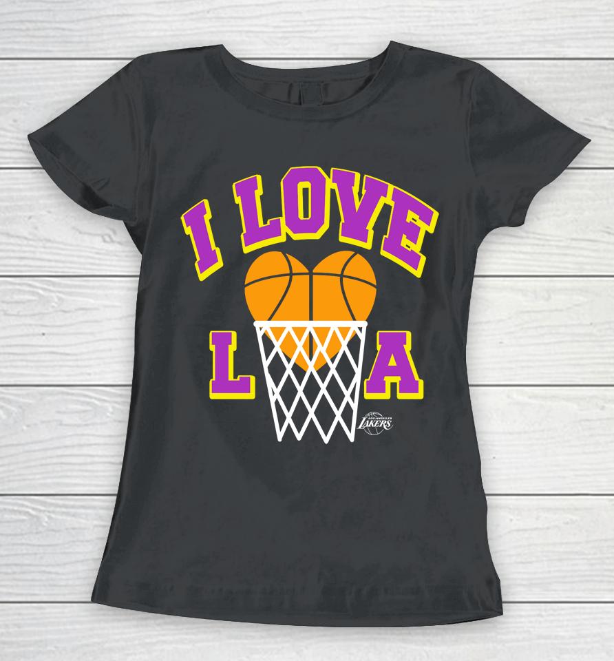 Homage Los Angeles Lakers Hometown I Love La Women T-Shirt