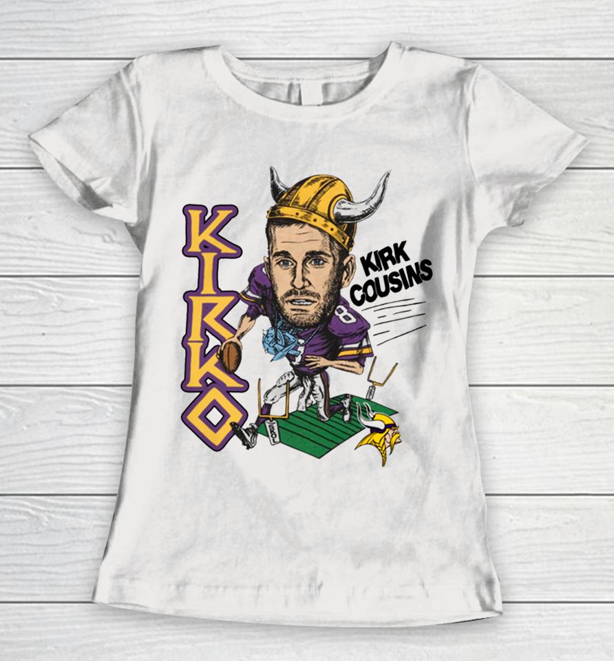 Homage Minnesota Vikings Kirk Cousins Women T-Shirt