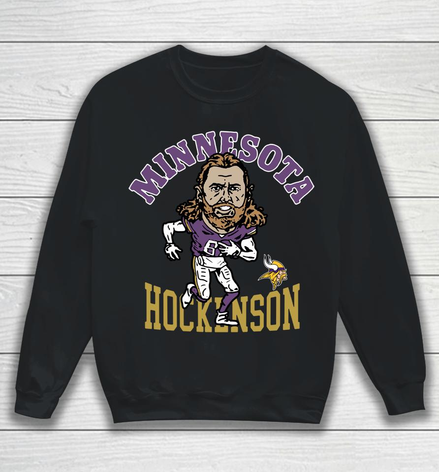 Homage Minnesota Vikings Tj Hockenson Sweatshirt