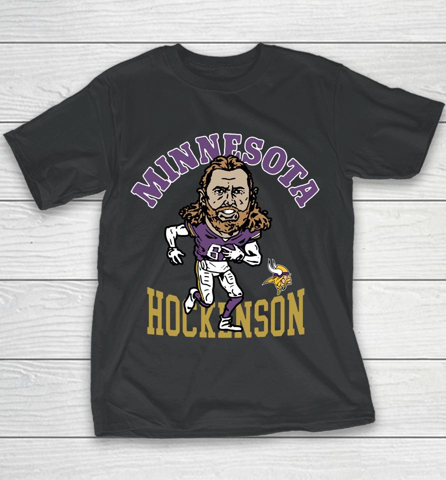 Homage Minnesota Vikings Tj Hockenson Youth T-Shirt