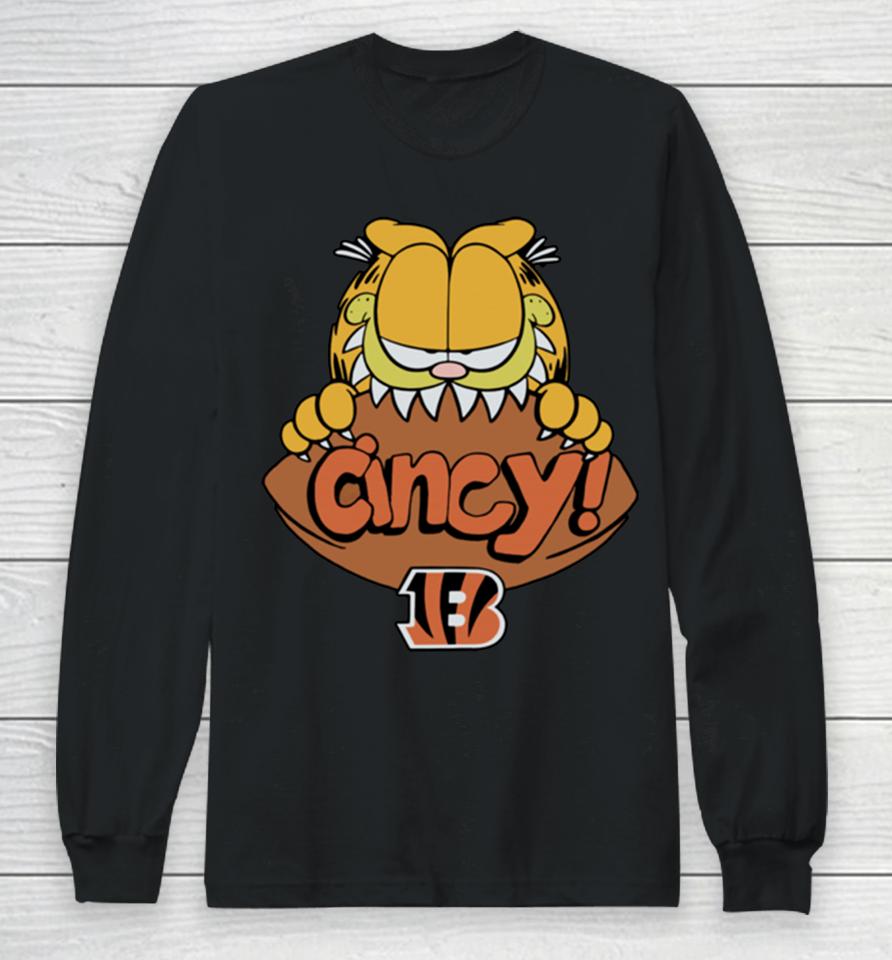 Homage Nfl 2022 Garfield X Cincinnati Bengals Long Sleeve T-Shirt