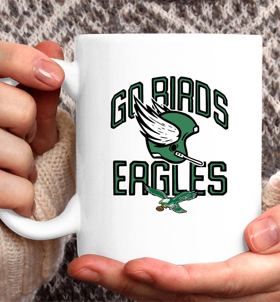 Homage Nfl Philadelphia Eagles Go Birds Hetmet Logo Coffee Mug