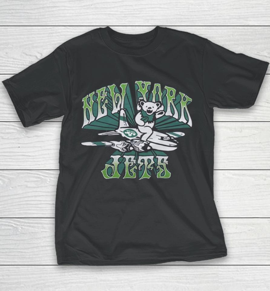 Homage Nfl X Grateful Dead X Newyork Jets Youth T-Shirt