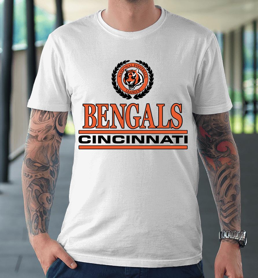Homage Shop Cincinnati Bengals Crest Premium T-Shirt