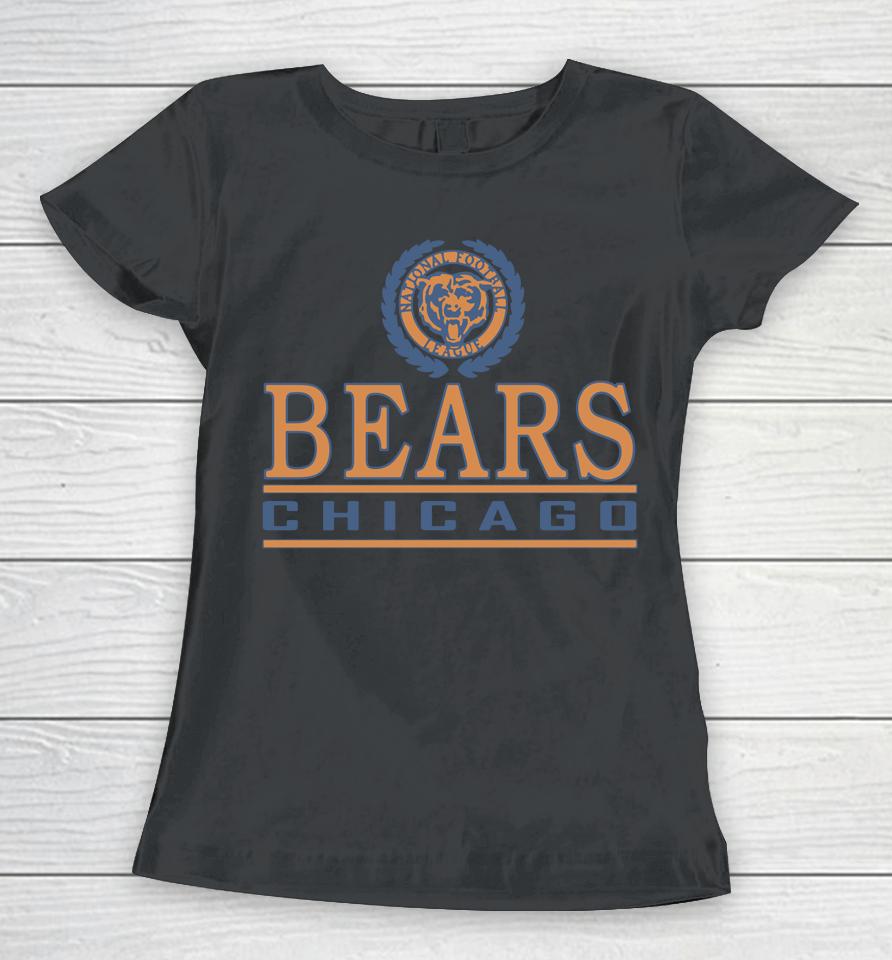 Homage White Chicago Bears Crest Women T-Shirt