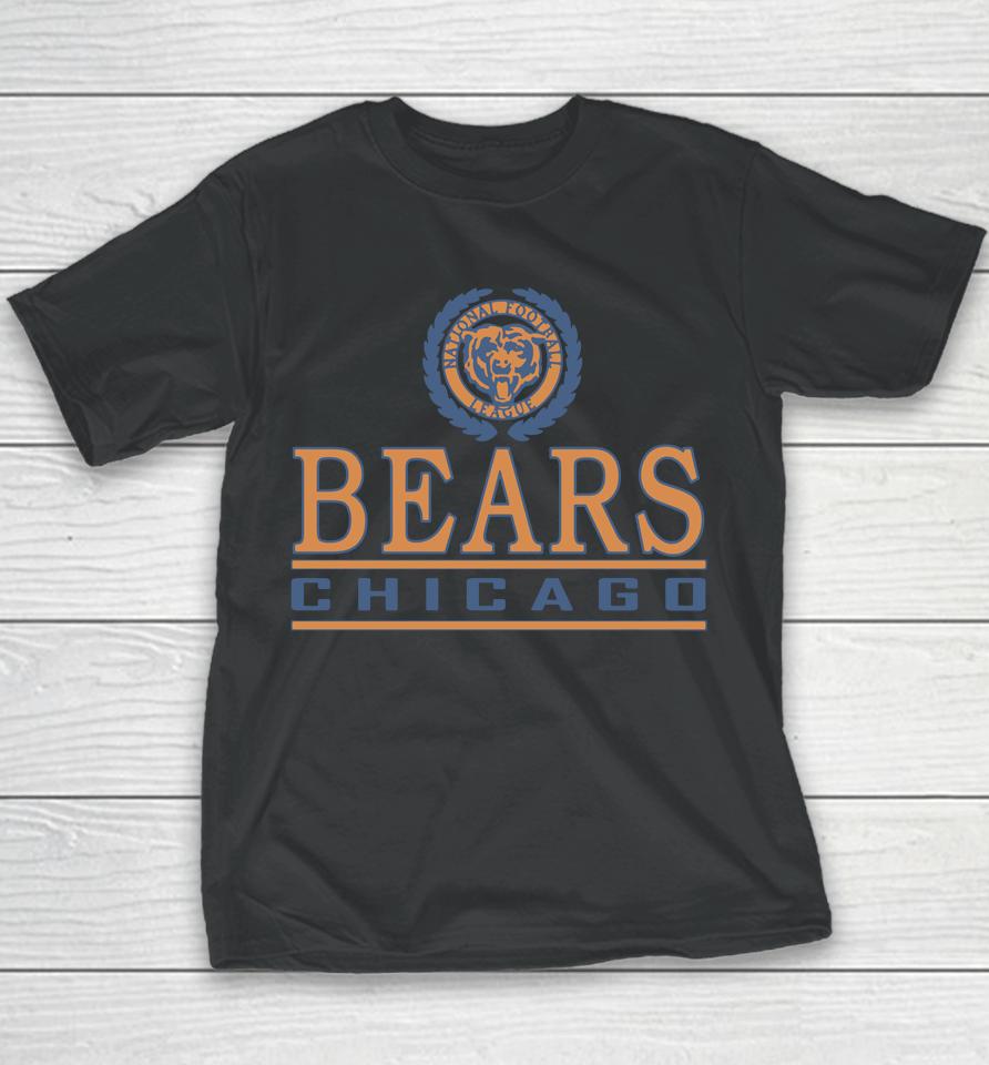 Homage White Chicago Bears Crest Youth T-Shirt